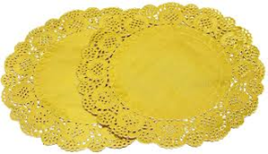 DES DOILIE REDONDO ** DORADO ** 5.5" P50
