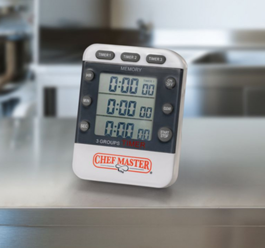 CHEF MASTER TIMER DIGITAL 3 STAGE W/CLIP