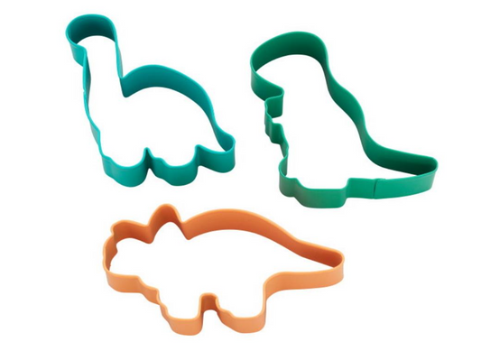CORTADOR GALLETAS DINOSAURIOS SET 3