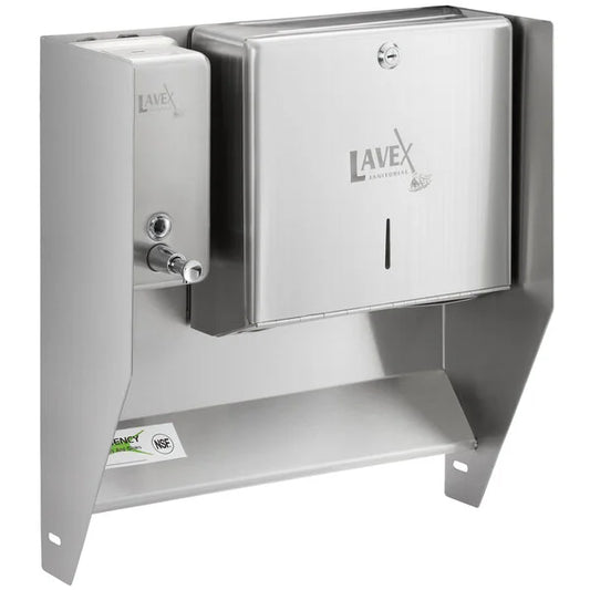 DISPENSER EN SS PARA PAPEL SECANTE Y JABON DE MANOS