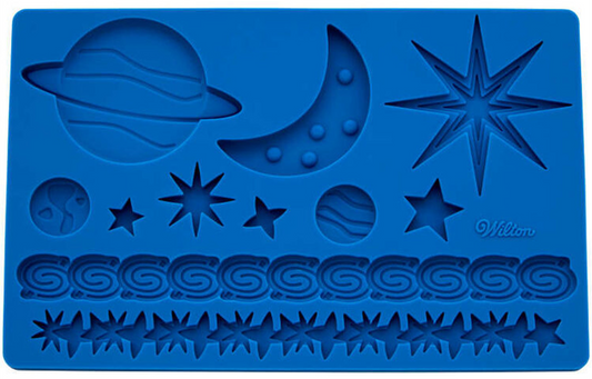 GUM PASTE MOLD - OUTER SPACE