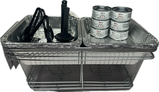 CHAFER SET DESECHABLE COMBO DE 24 PIEZAS