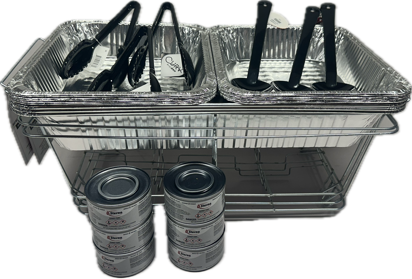 CHAFER SET DESECHABLE COMBO DE 24 PIEZAS