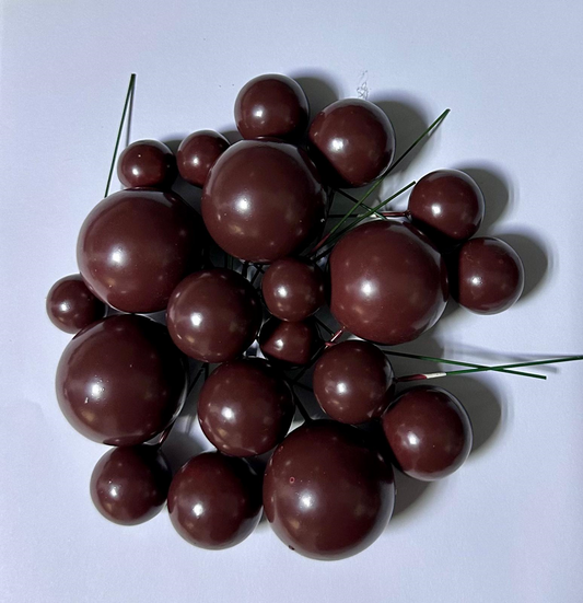 CAKE DECORATION - GLOBO BROWN