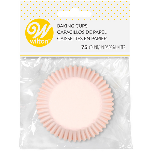 BAKING MUFFIN CUPS DESECHABLE ASSORTED PASTEL COLORS - PK75