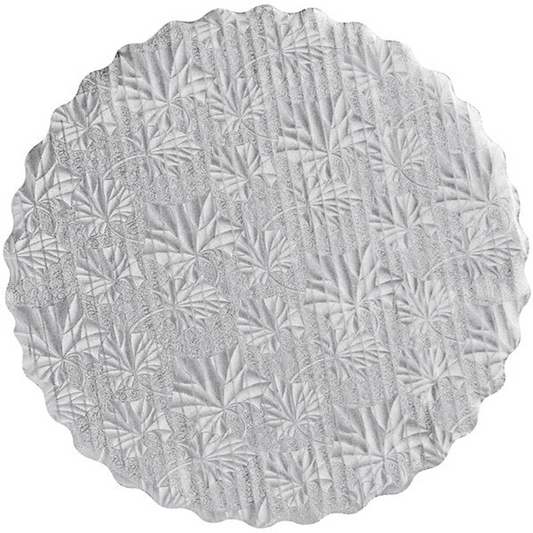 DES CARTON BIZC SCALLOPED SILVER 14"