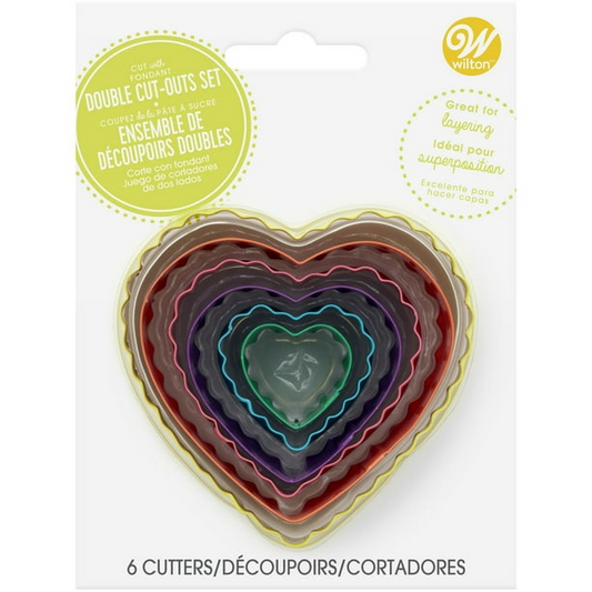 CORTADOR PASTA LAMINADA CORAZON SET 6