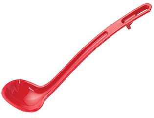 CUCHARA PLASTICA ROJA 13" 1OZ
