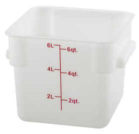 BOWL SOLO CUADRADO CON MEDIDA 6 QTS