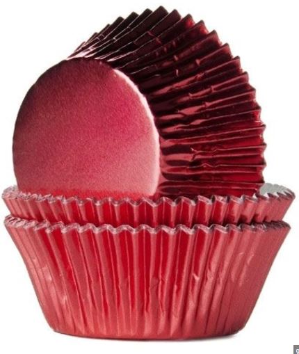 BAKING CUP DESECHABLE ROJO (PK25)