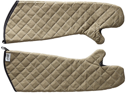 AGARRADERA HORNO BEIGE/NEGRA 24