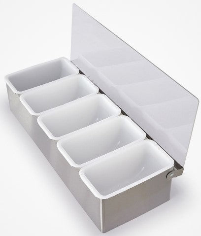 DISPENSER CONDIMENTO SS 5 COMPARTIMIENTOS