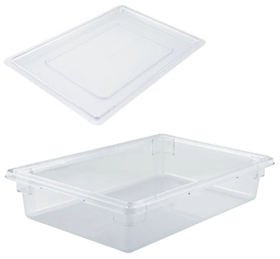 BANDEJA ACRILICO 18X26X6 CON TAPA