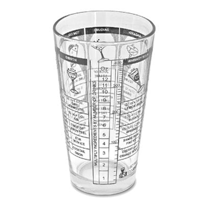 VASO MIXING CRISTAL 16 OZ CON RECETAS