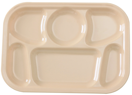 BANDEJA COMEDOR 6 COMPARTIMIENTOS