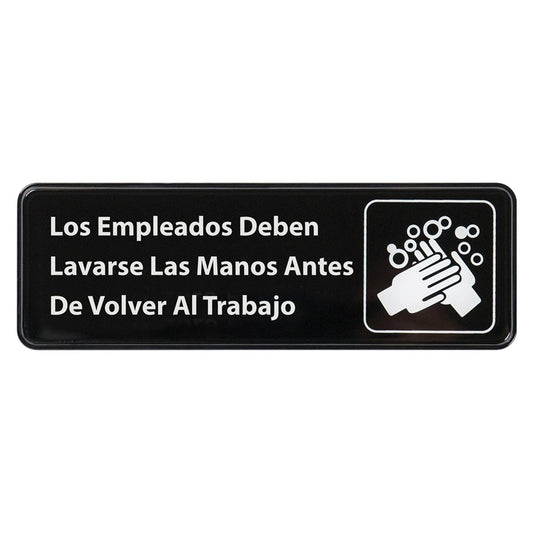 ROTULO 3X9 EMPLEADOS DEBEN LAVARSE LAS MANOS