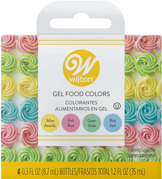 ICING GEL COLOR PK 4 COLORES