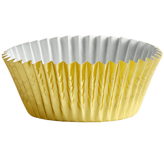 BAKING MUFFING CUPS DESECHABLE GOLD - PK 200