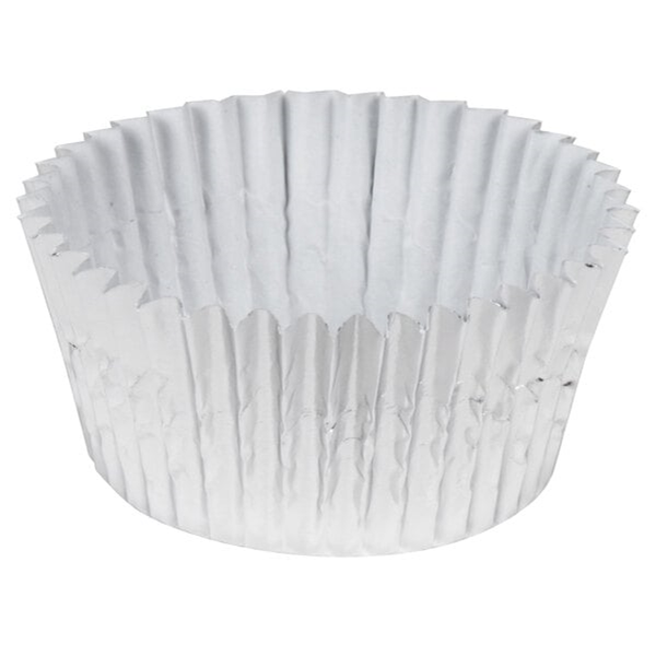 BAKING MUFFIN CUPS DESECHABLE SILVER - PK 200