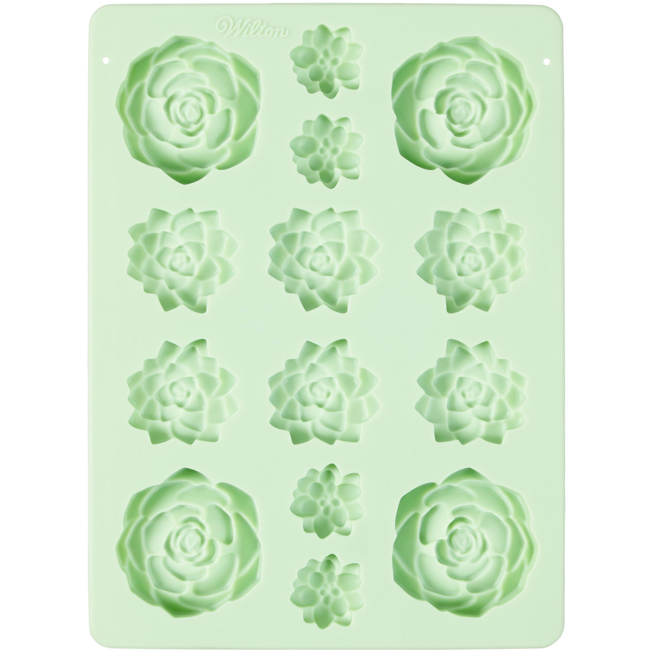MOLDE SILICONE - SUCCULENTS 14 CAVITY