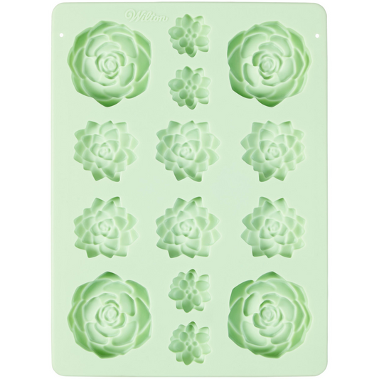 MOLDE SILICONE - SUCCULENTS 14 CAVITY