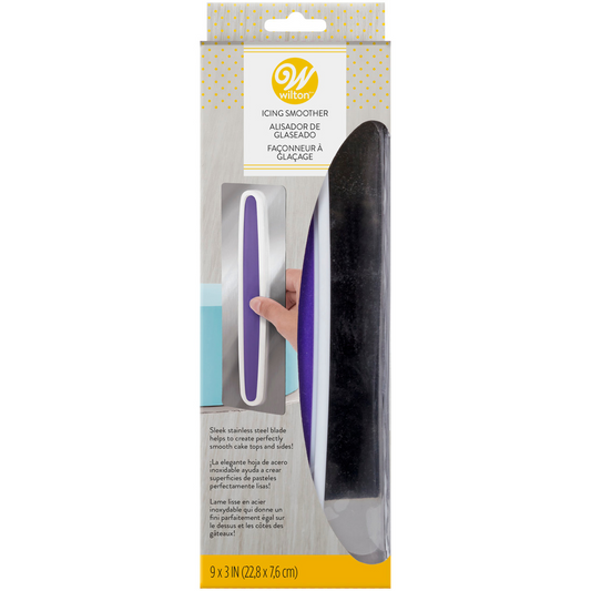 SMOOTHER STAINLESS STEEL FOR FONDANT  9" X 3"