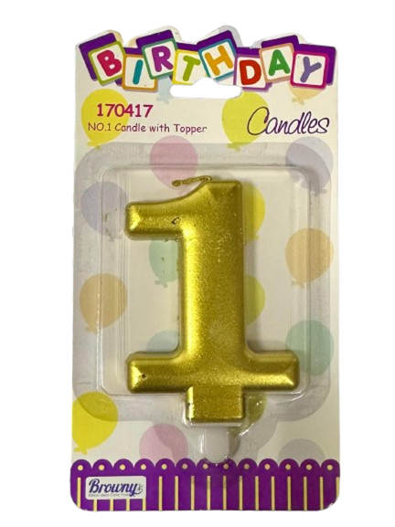 VELA CUMPLEAÑOS GOLD