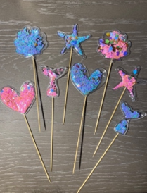 CAKE DECORATION TOPPER - SPRINKLES 3 PC