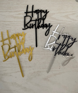 DECO - HAPPY BIRTHDAY CURSIVO