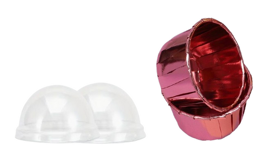 DES CUPCAKE FOIL CON TAPA (50 SETS)