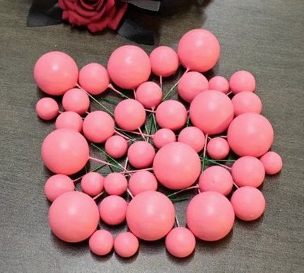 CAKE DECORATION - GLOBO ROSA