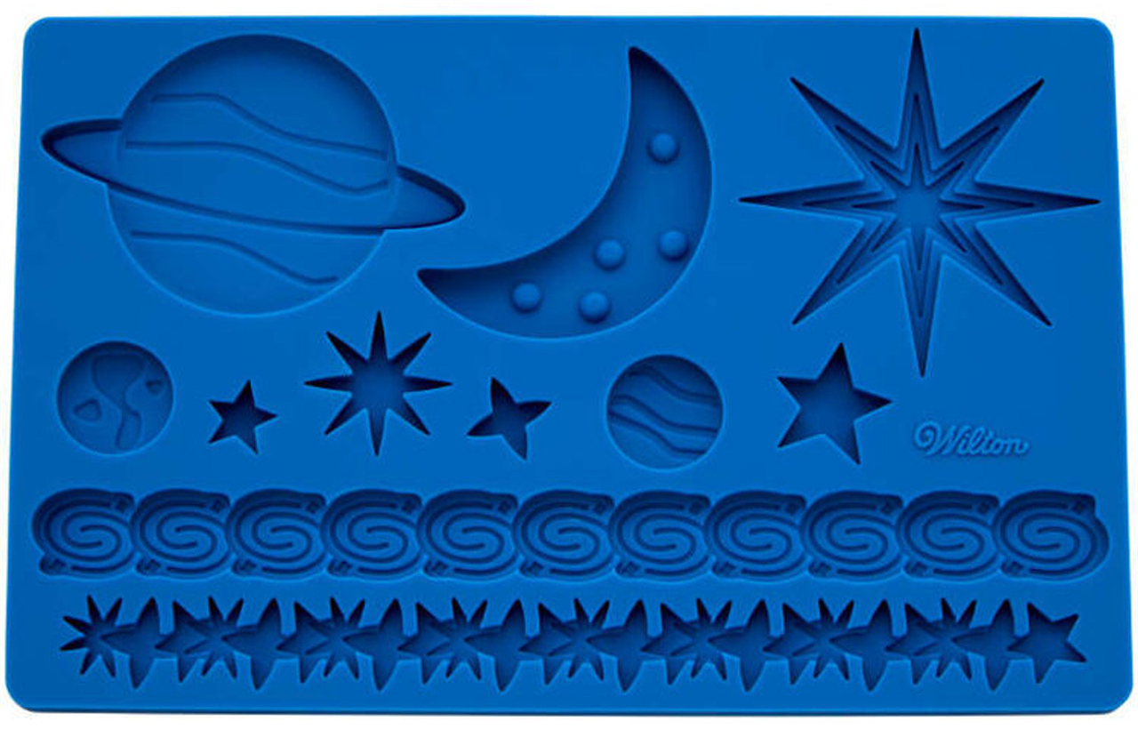 GUM PASTE MOLD -  OUTER SPACE
