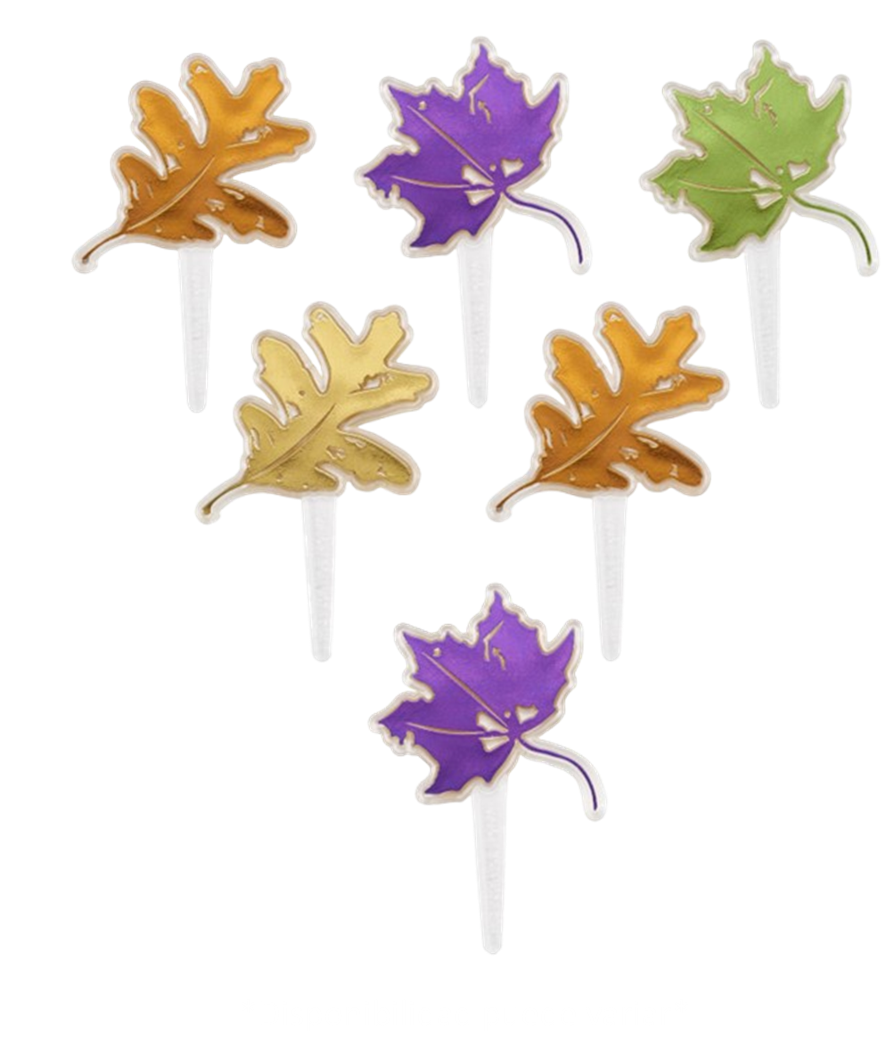 CAKE DECO - AUTUMN LEAVES SET 6