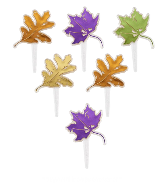 CAKE DECO - AUTUMN LEAVES SET 6