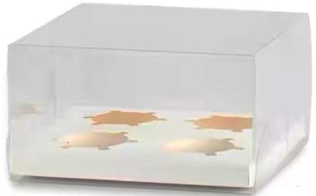 DES CAJA CLEAR 4 CUPCAKES 7" X 7"  4"