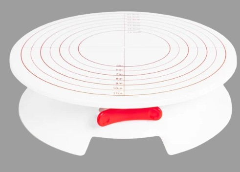 CAKE STAND REVOLVING - BASE GIRATORIA  CON MEDIDAS [FAT DADDIOS]