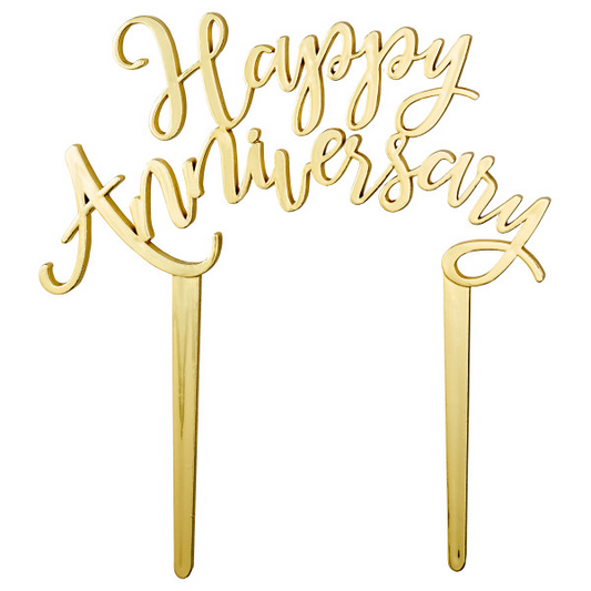 DECO - HAPPY ANNIVERSARY GOLD