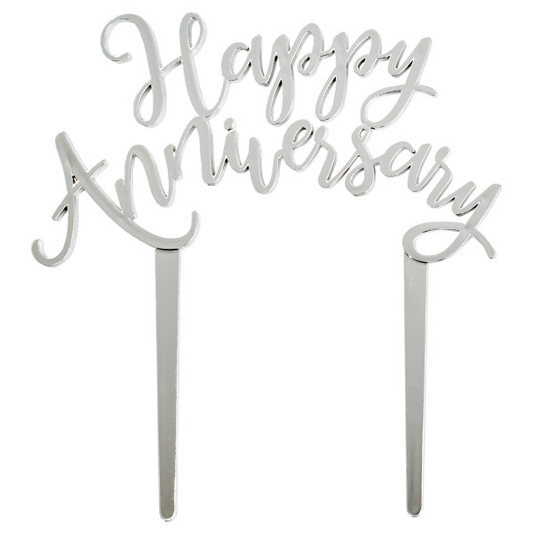 DECO - HAPPY ANNIVERSARY SILVER