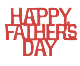 DECO PLASTICO - HAPPY FATHERS DAY