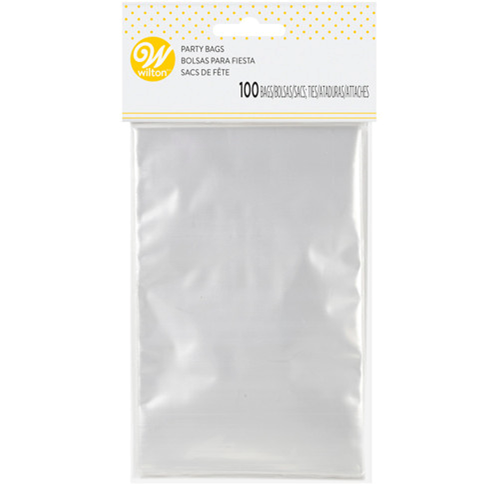 PARTY TREAT BAGS WITH TIES PK 100