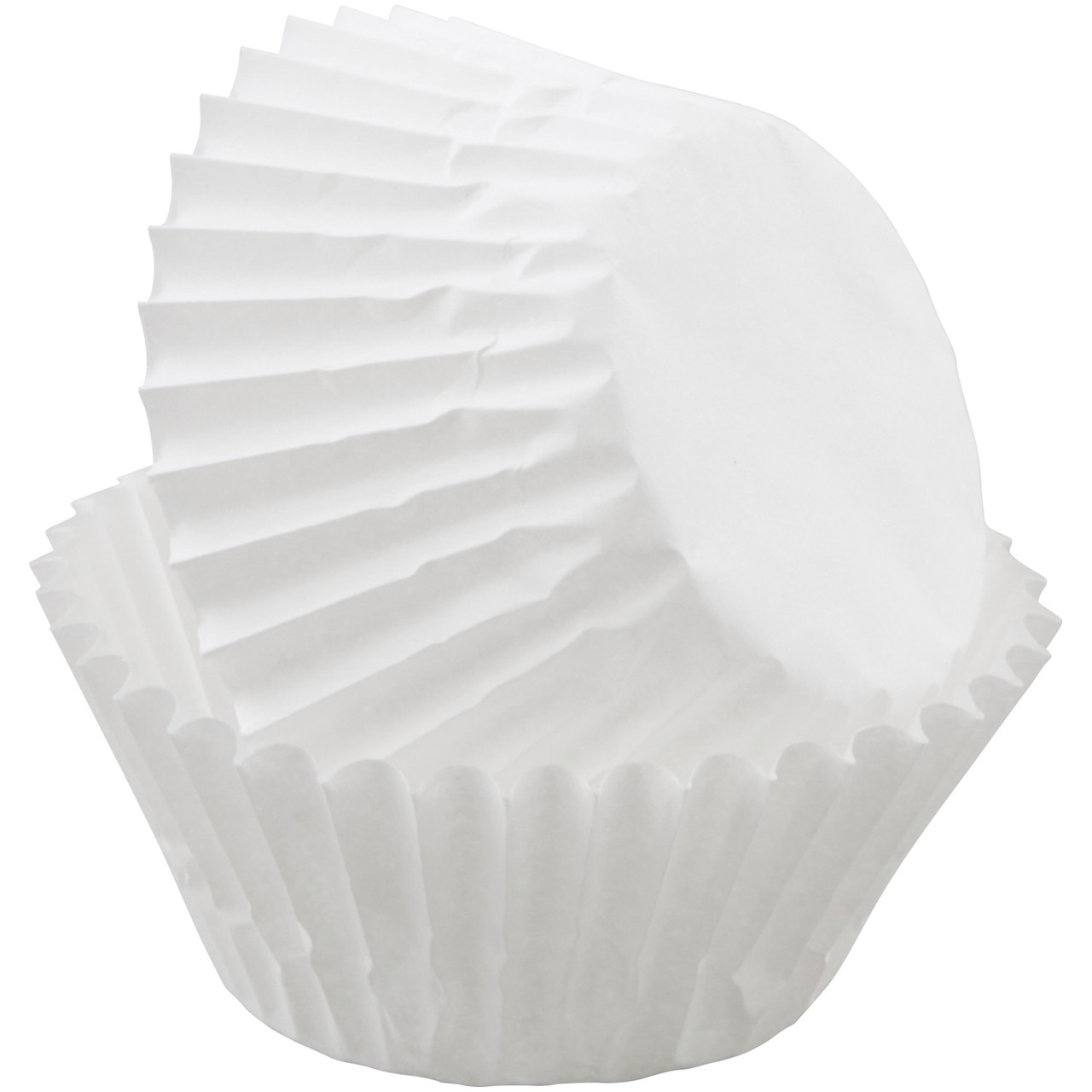 BAKING MINI MUFFIN CUPS DESECHABLE WHITE - PK100 1.25"