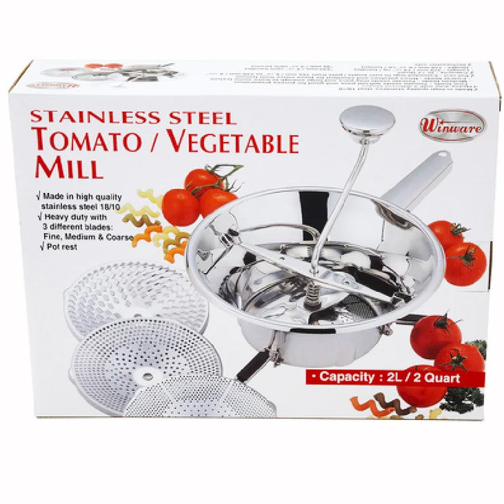 FOOD MILL 2 QTS SS MIRROR FINISH
