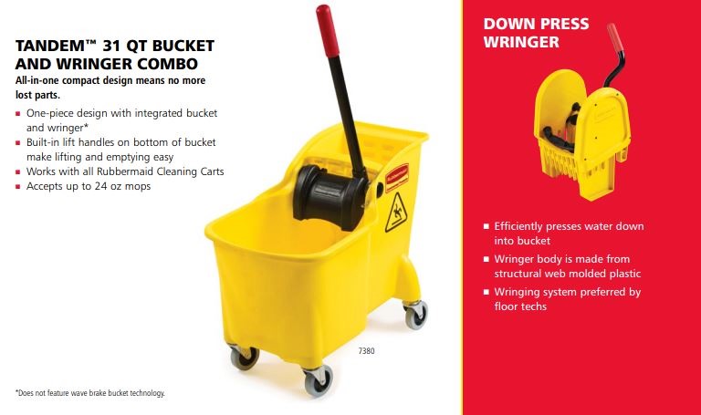 RUBBERMAID CUBO PEQUEÑO TANDEM 31 QT