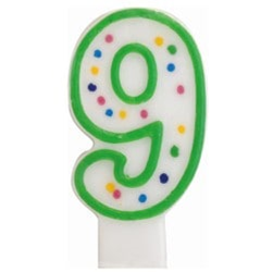 VELA CUMPLEAÑOS VERDE