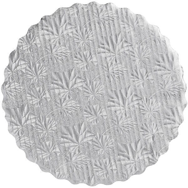 DES CARTON BIZC SCALLOPED SILVER 14"