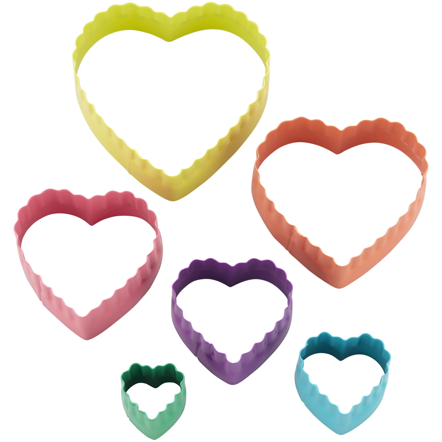 CORTADOR PASTA LAMINADA CORAZON SET 6