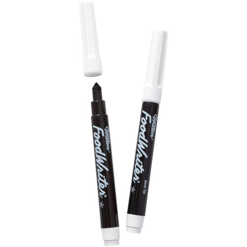 EDIBLE MARKERS BLACK - 2 PC