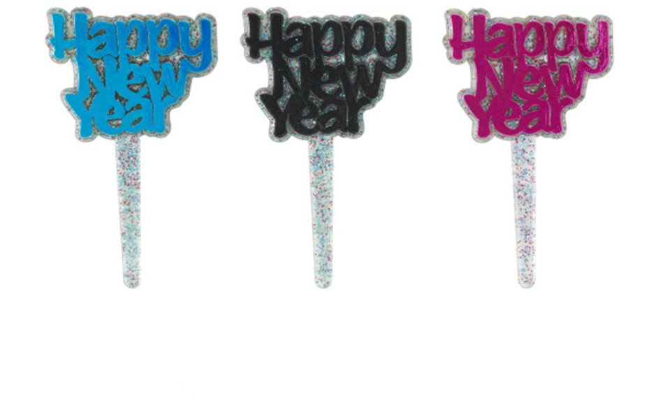 CAKE DECORATION - HAPPY NEW YEAR SET 3