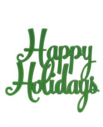 CAKE DECORATION - HOLIDAY MESSAGES