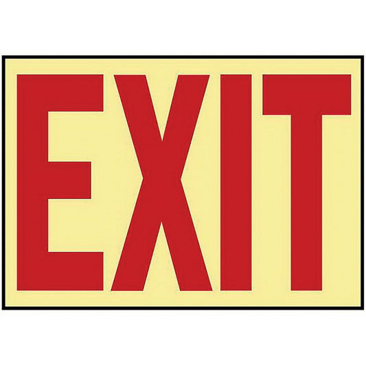 ROTULO GLOW IN THE DARK EXIT